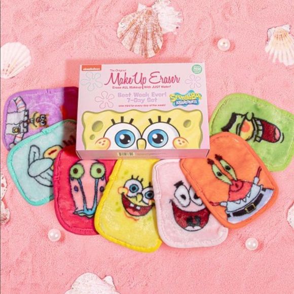 SpongeBob SquarePants MakeUp Erasers 7 Day Set - Picture 1 of 4